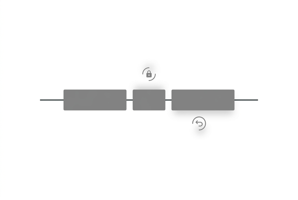 Diagram of issuer freeze and clawback flags on a public chain token