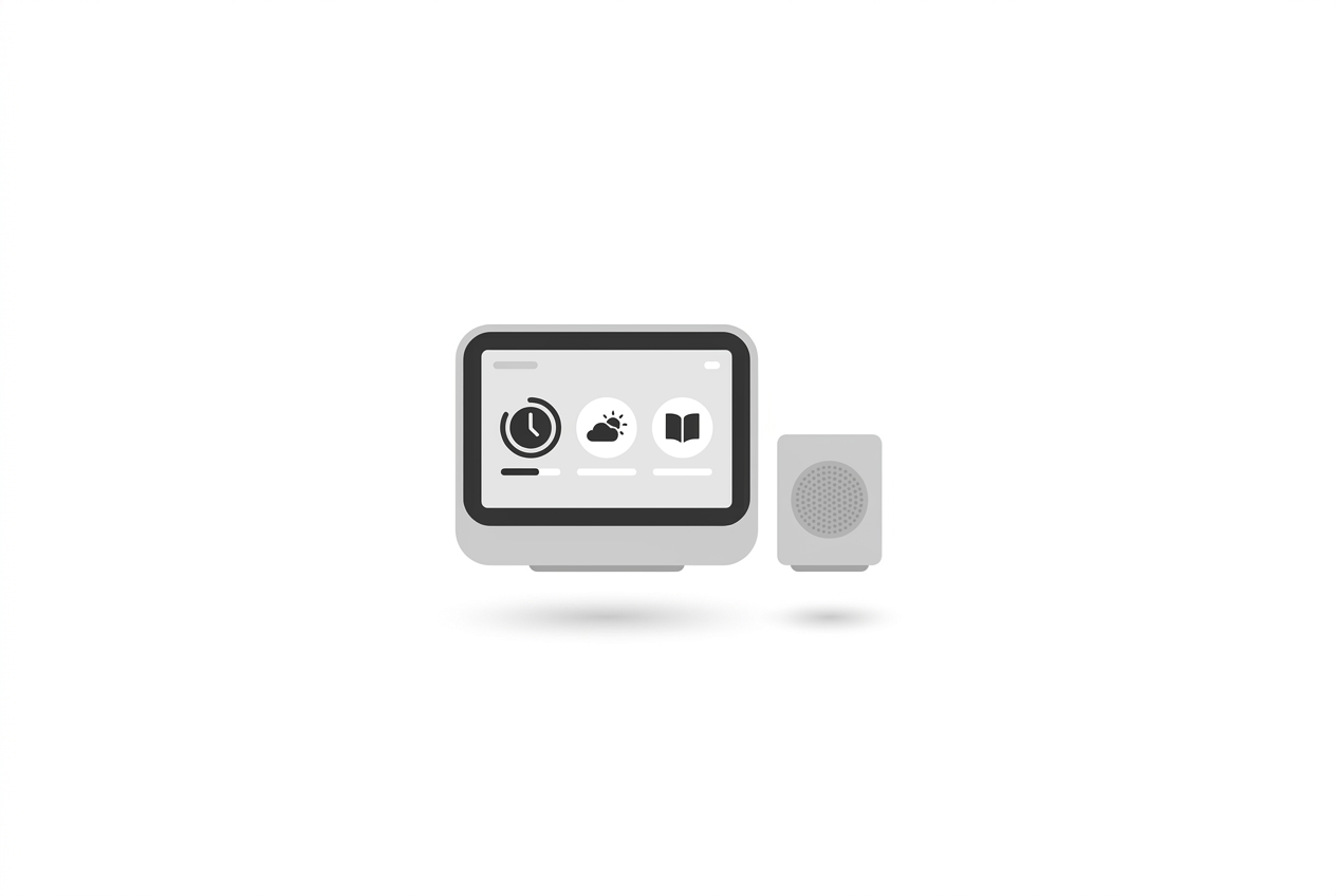 smart home display and speaker