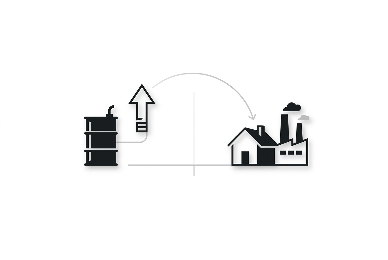 Diagram splitting non-rate-sensitive inflation from rate-sensitive demand