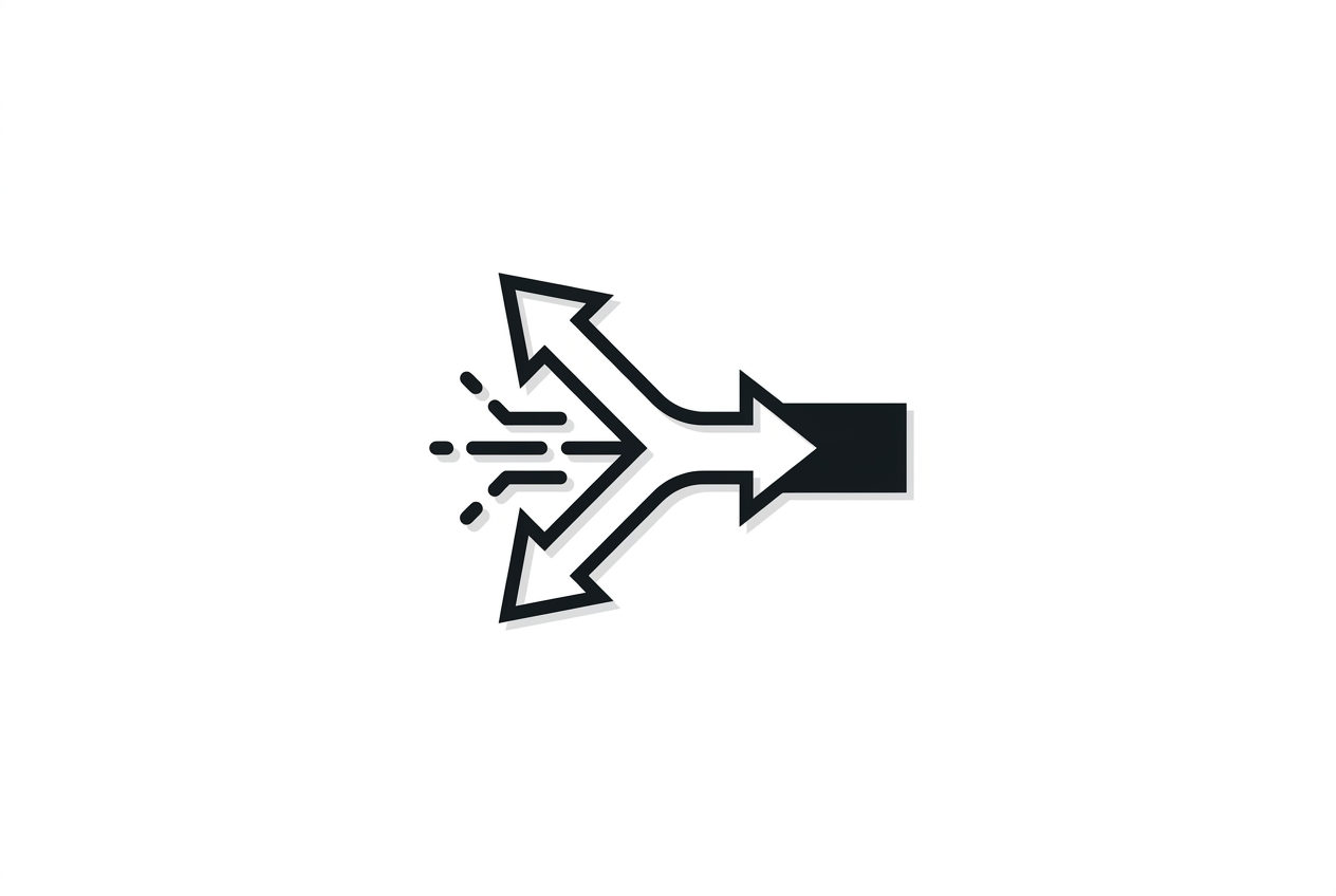 diagram of two opposite pricing paths from one origin