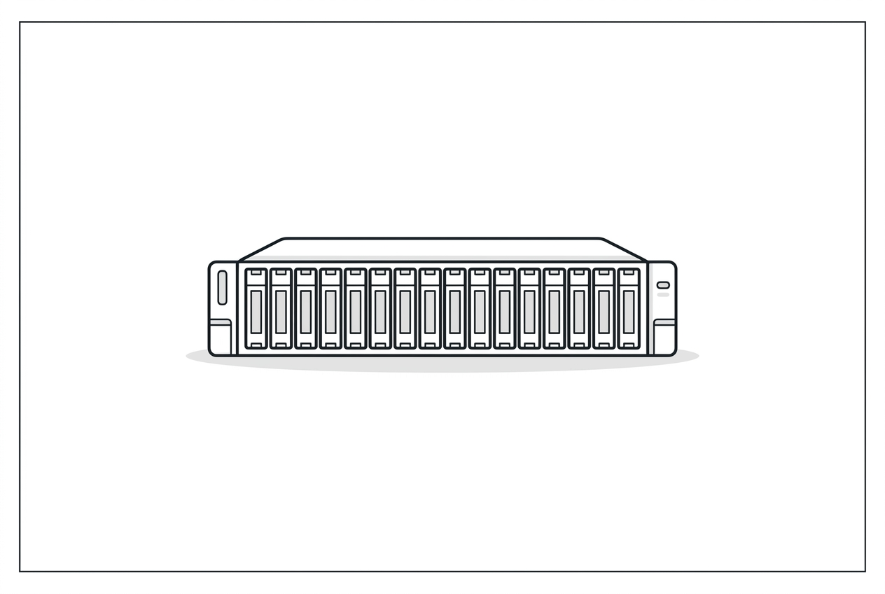 Diagram of a 32-bay flash appliance serving as a KV cache tier