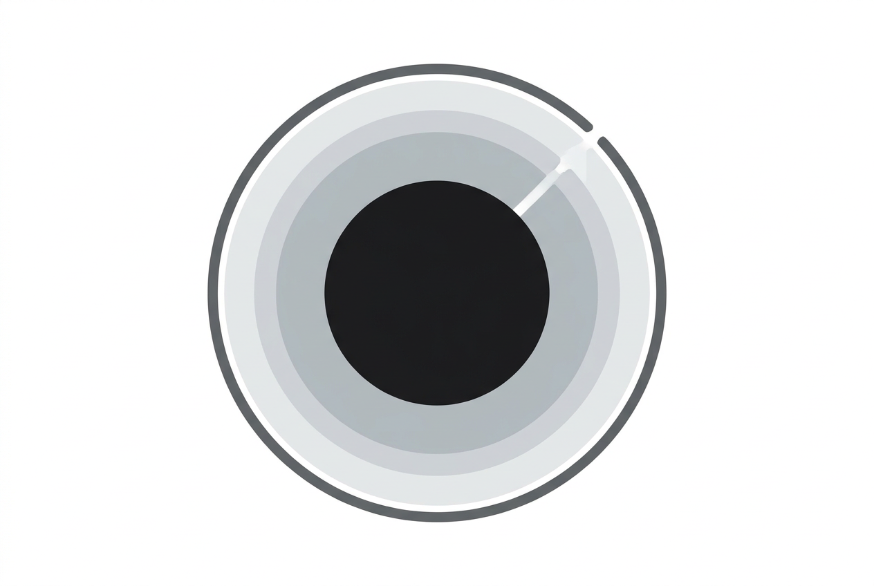 Diagram of a TRISO fuel particle with layered coatings