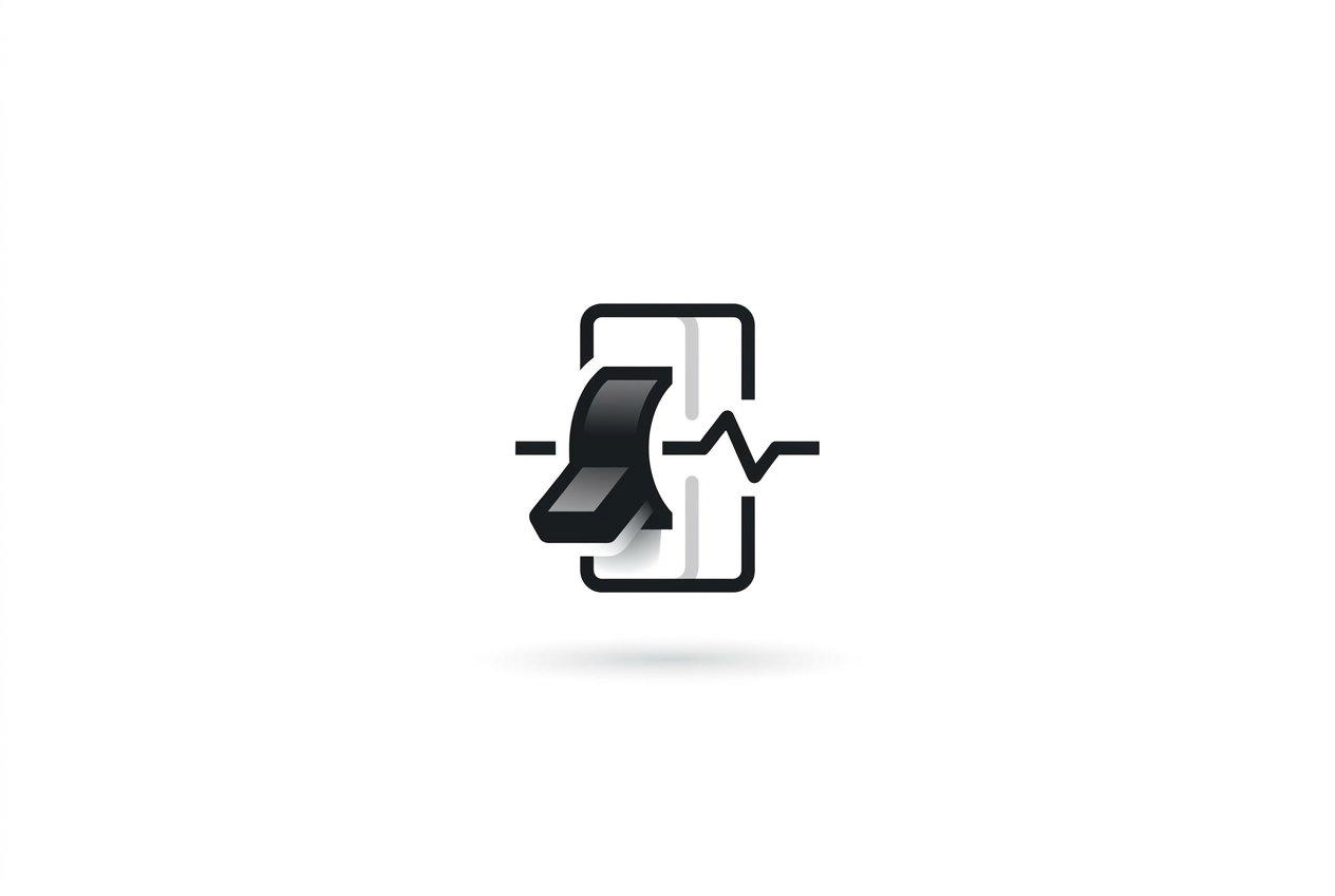 A circuit breaker held open, symbolizing suppressed exhaustion signals