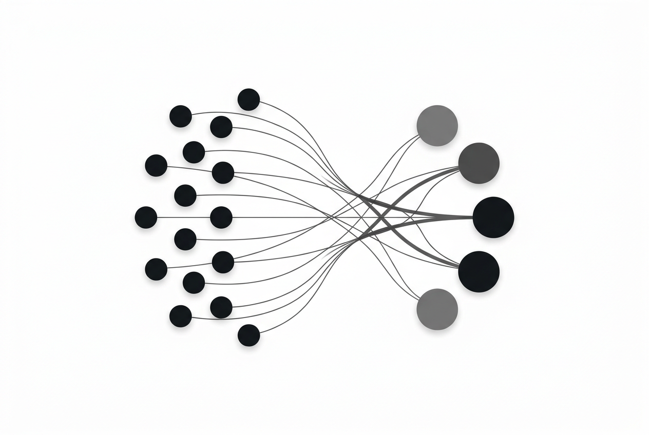 diagram of psychiatric disorders sharing five genomic factors
