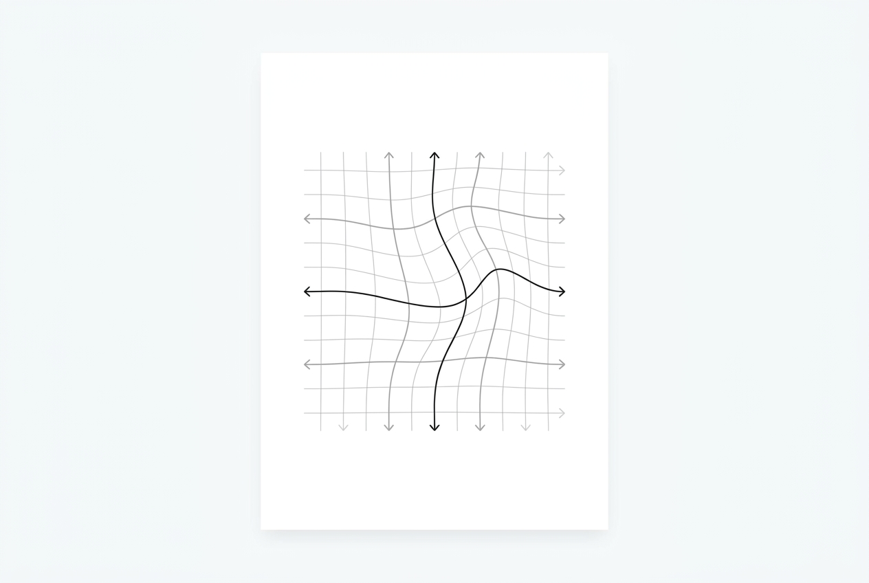 diagram of a volume-preserving polynomial map on a grid