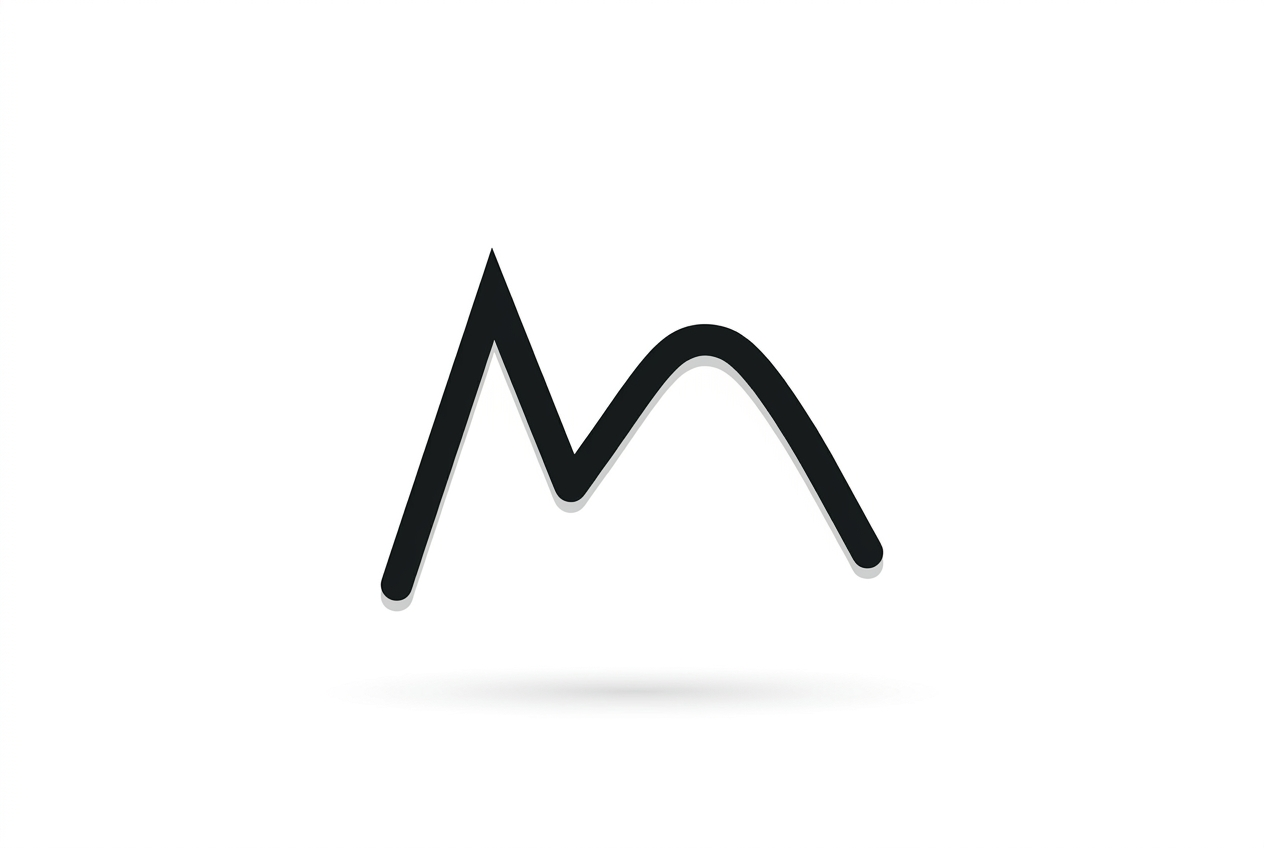 Line trending down from a high peak