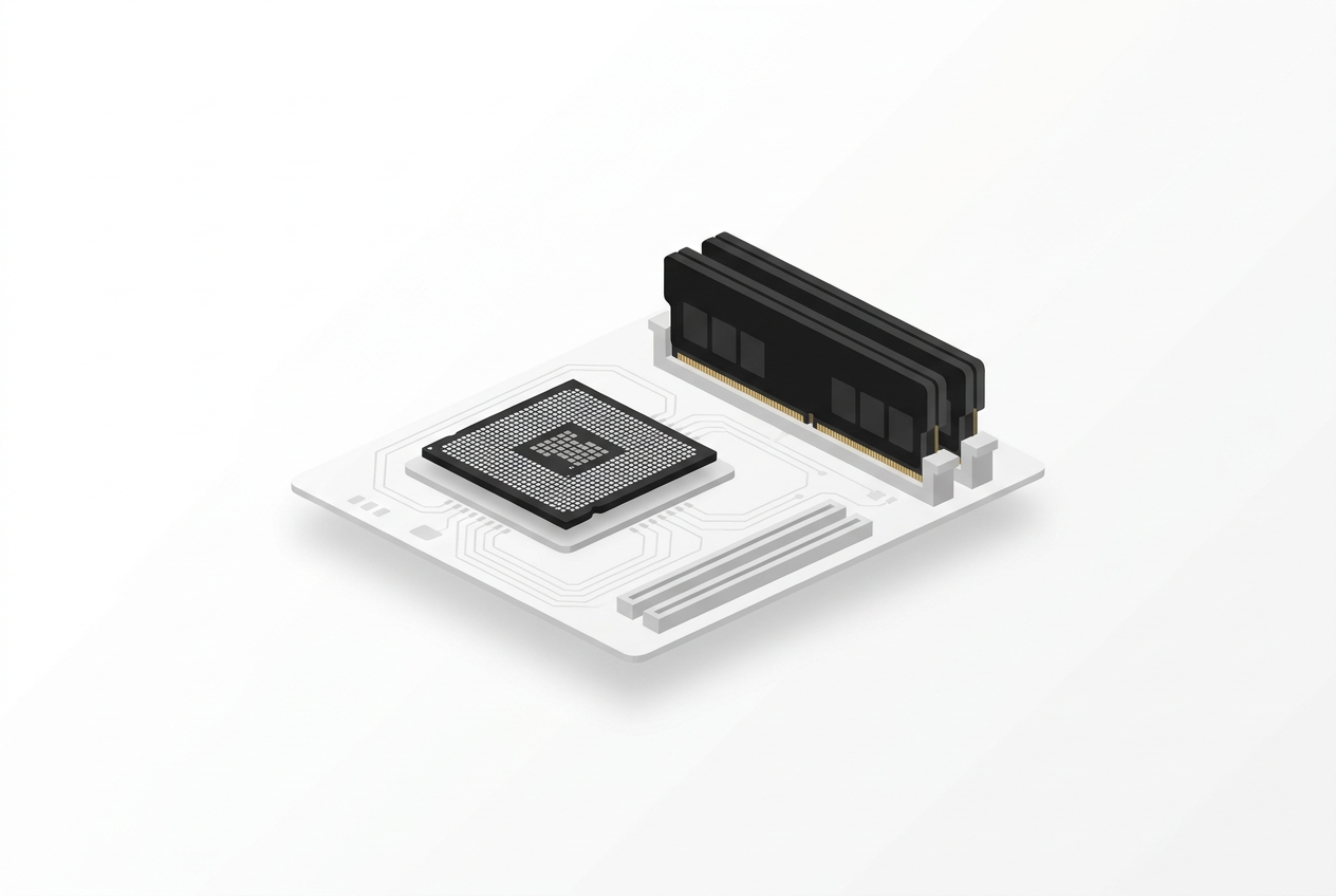 Raptor Lake CPU paired with DDR4 memory on a motherboard