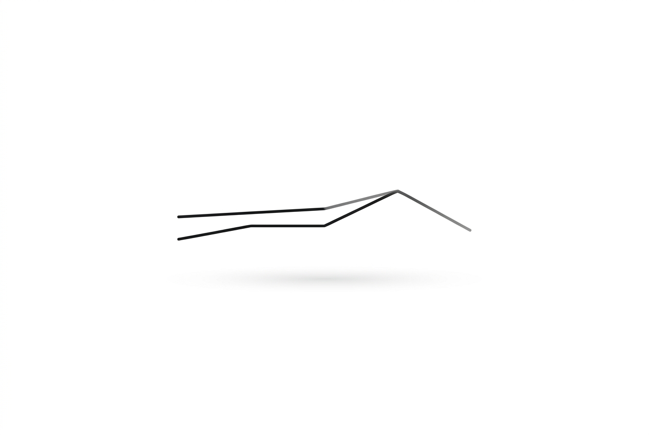 Diagram showing metformin and placebo walk-speed lines overlapping