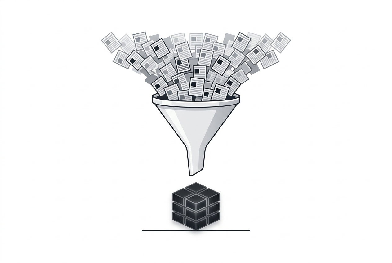 Pipeline funnel from newspaper articles to bank-run database