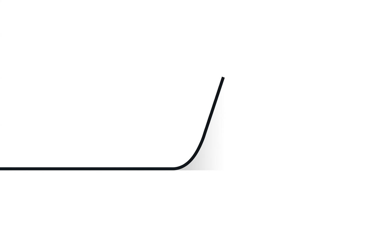 Line diagram contrasting flat SaaS cost with rising per-call AI cost