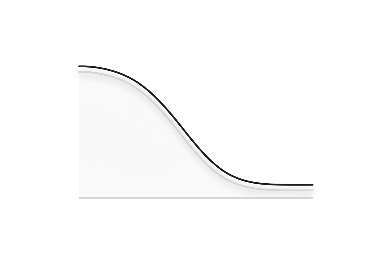 Line chart of Solana staking yield falling toward a terminal floor