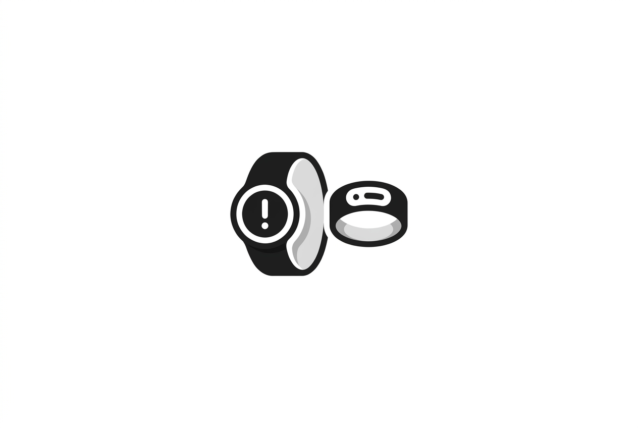 Comparison of an alert-only wearable versus a device showing a blood pressure number