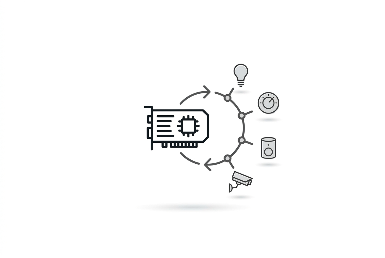 A local GPU running an agentic model that discovers and controls networked devices