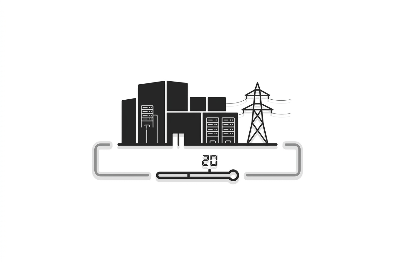 Data-center campus with power infrastructure and long-term lease