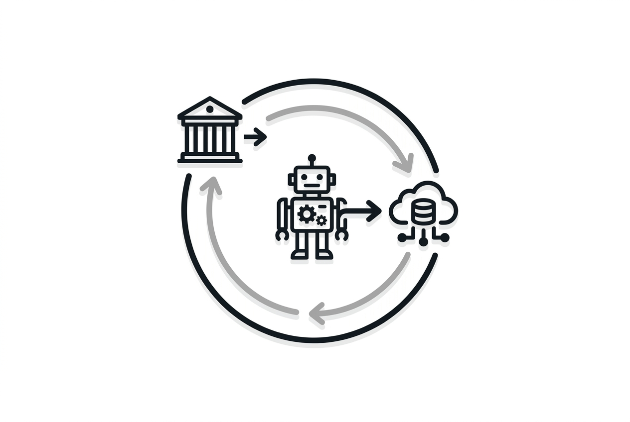Diagram of a state-backed training center subsidy loop