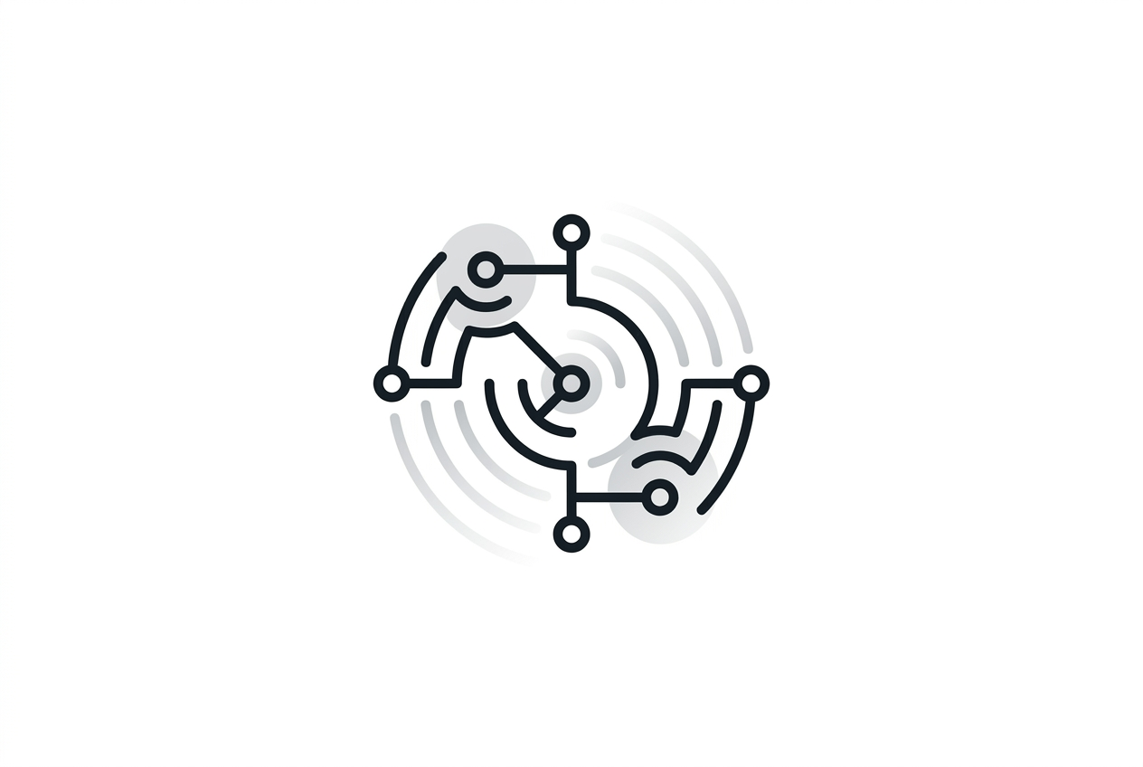 abstract telecom network signal diagram