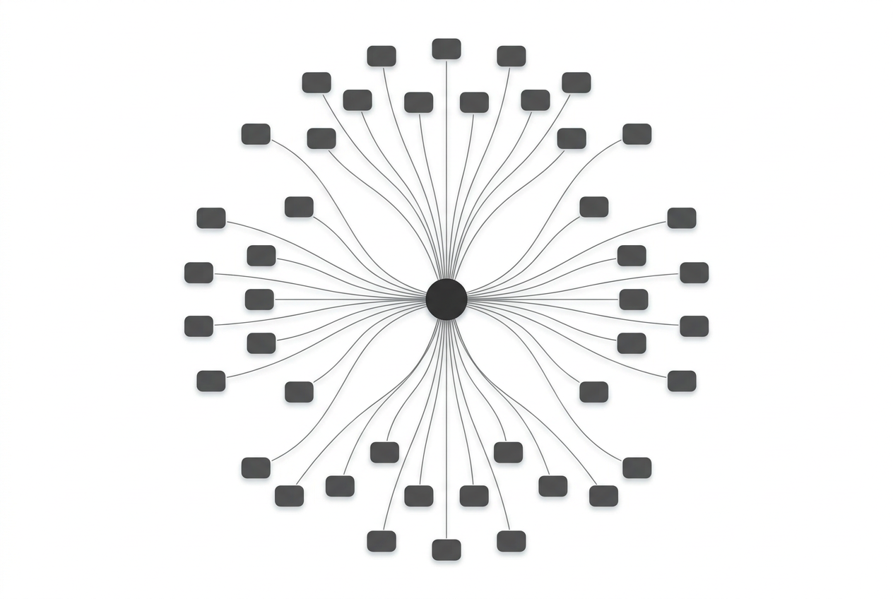 Diagram of multiple banks aligning around one shared dollar token