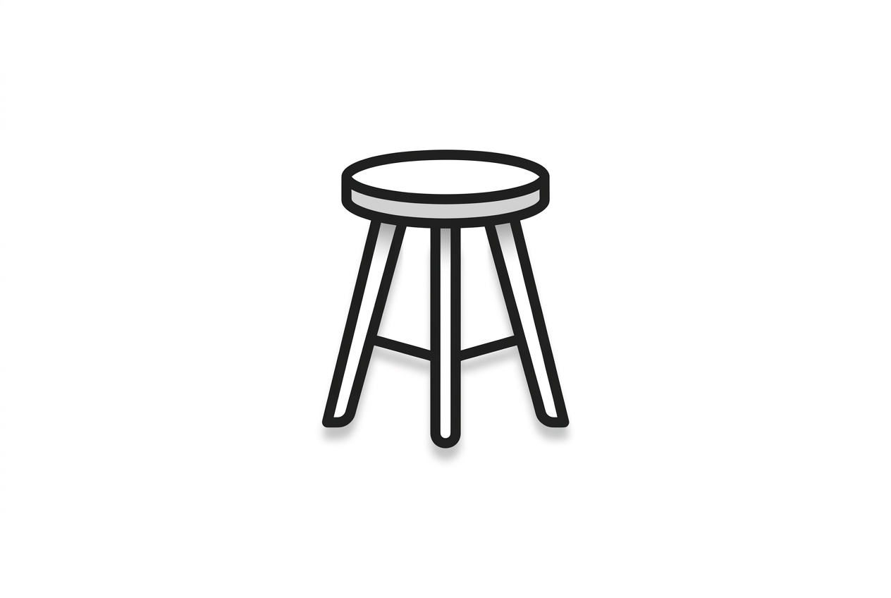 diagram of a three-legged structure